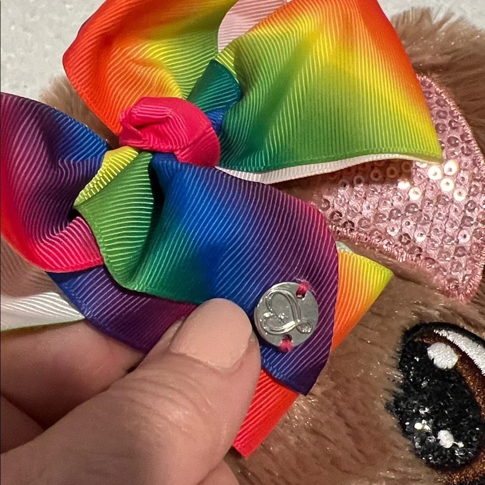 Claire's JoJo Siwa Brown‎ and Pink BOWBOW Yorkie Dog Mini Backpack